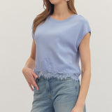 The Cassandra Lace Trim Top