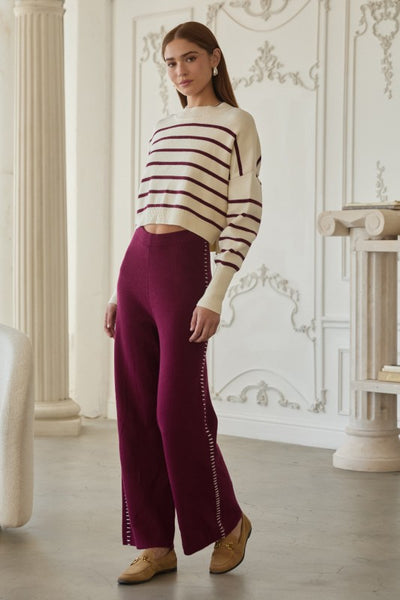 the Ella - Cream Stripe