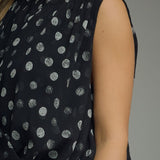 The Imogen Polka Dot Sleeveless Blouse