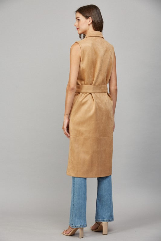 The Leslie Faux Leather Vest