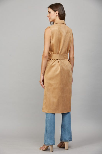 The Leslie Faux Leather Vest