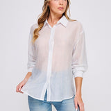 The Caicos Stripe Button Back Top