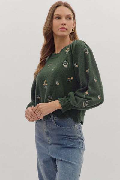 The Mabel Embroidered Sweater