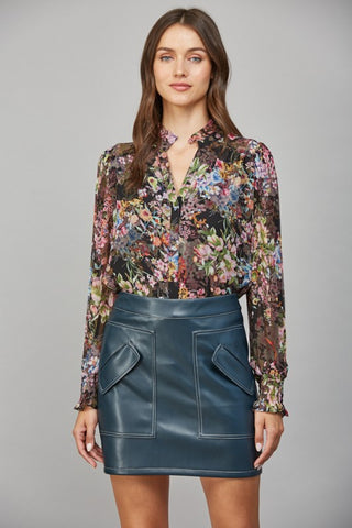 the Lauren Floral Blouse