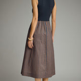 The Oriole Striped Sleeveless Dress