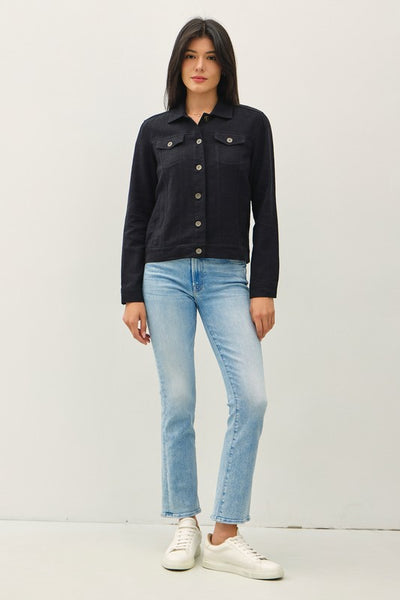 the Flynn - Black linen Jacket