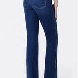 High Rise Trouser Cuff Creased Bootcut Denim - Flying Monkey Jeans - D4