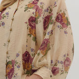 The Willow - Ecru Floral Top
