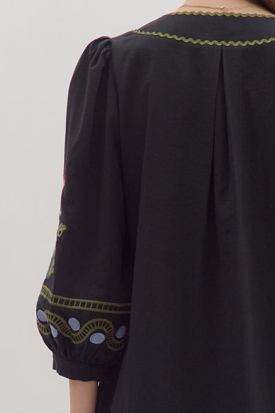 the Kylie Embroidered dress
