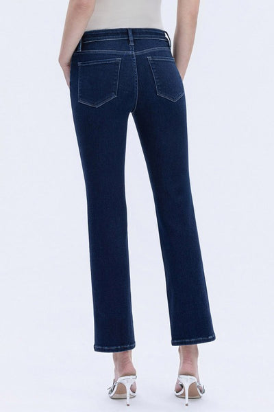 Mid Rise Slim Straight Jeans - Vervet Denim - H5
