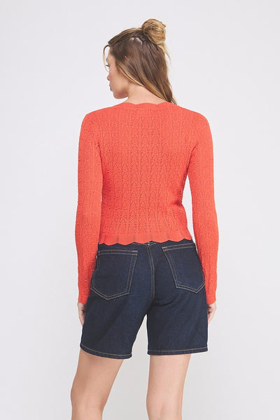 the Logan - poppy cardigan