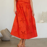 The Chloe Seashell Eyelet Skirt