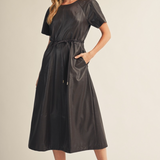 The Tabitha Faux Leather Dress