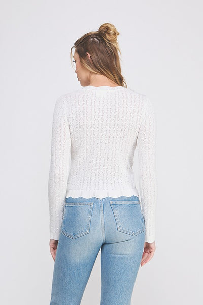 the Logan - white cardigan