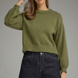 The Charlene Solid Pullover Sweater