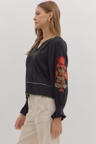 the Diane Embroidered Top