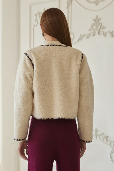 the Cassidy Sherpa Snap Coat