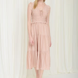 The Becka Smocked Midi Dress