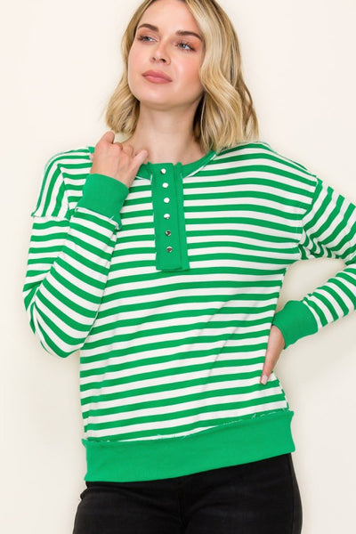 the Joey - Green Stripe