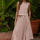 The Newport Red Stripe Skirt