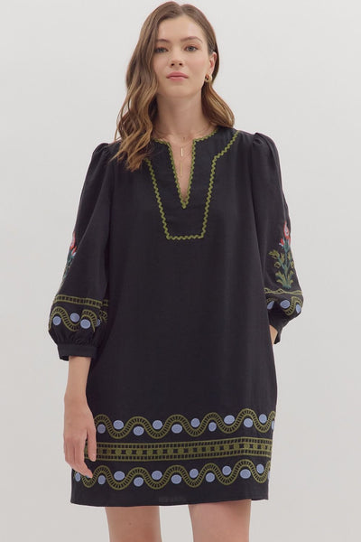 the Kylie Embroidered dress
