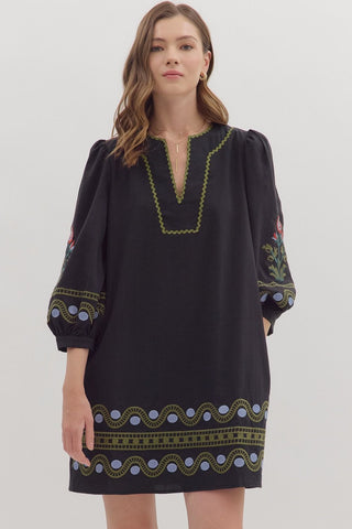 the Kylie Embroidered dress