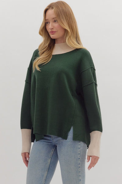 the Aspen Green Sweater