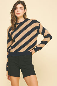 the Hadley Diagonal Stripe Sweater