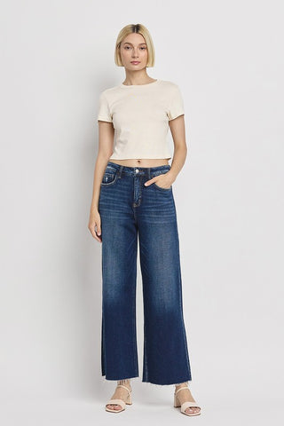 Lovervet - High Rise Wide Leg Ankle Crop Jeans  G2