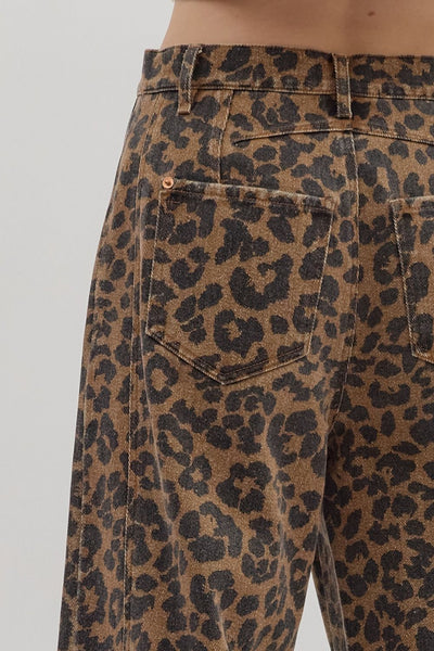 Leopard Print Denim