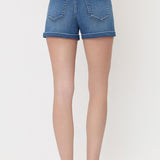 High Rise Super Soft Cuffed Denim Shorts – Vervet Jeans