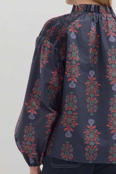 the Bethany - Navy Top