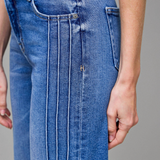 Pintuck Comfort Flare Denim - Hidden Jeans - D2