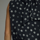 The Imogen Polka Dot Sleeveless Blouse