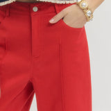 The Inez Pintuck Crop Pants