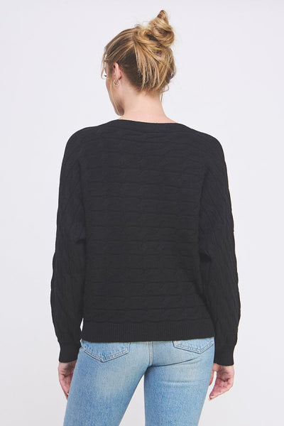 the Polly Black Sweater