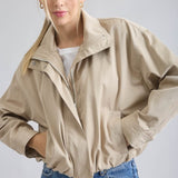 The Veda Khaki Zip-up Jacket