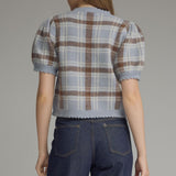 The Bodhi Plaid Short Sleeve Cardigan