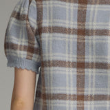 The Bodhi Plaid Short Sleeve Cardigan