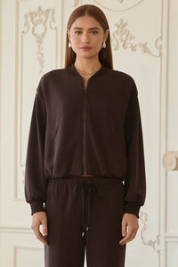 the Kellie - Espresso Zip up Jacket