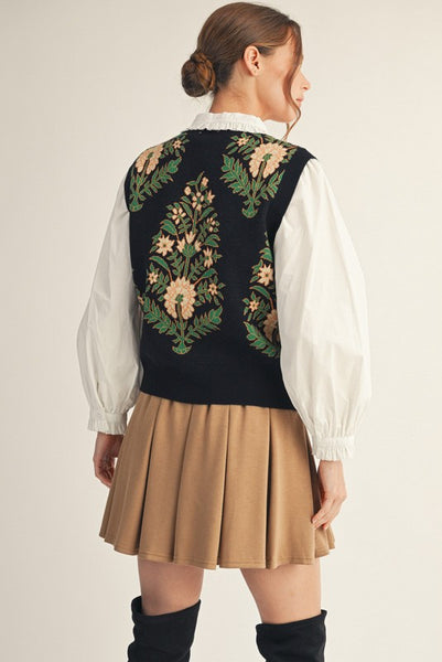 the Ellison Floral Vest