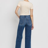 High Rise Full length dark wash loose jeans - Flying Monkey - A2