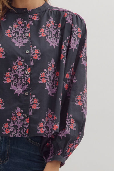 the Teagan Floral Blouse