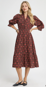 the Ollie Brown Floral Dress