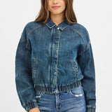 Denim Bomber Jacket - Risen Jeans