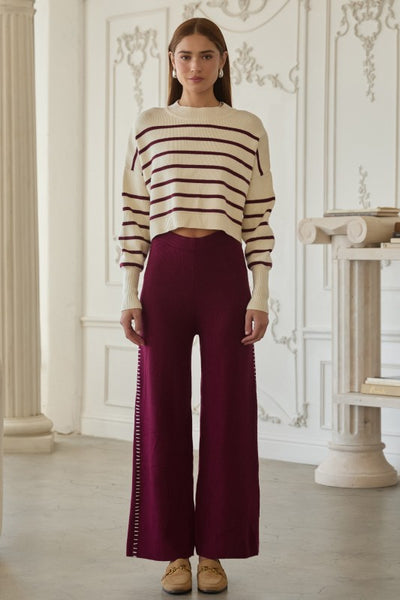 the Ella - Cream Stripe
