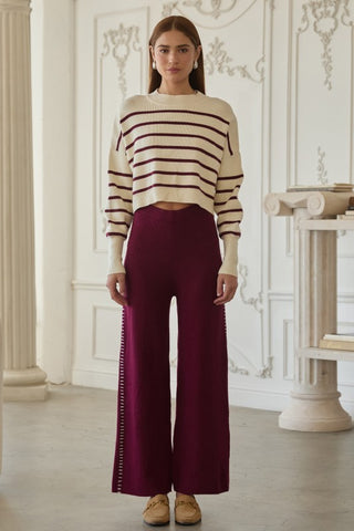 the Ella - Cream Stripe