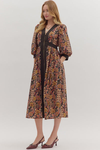 the Shanna Fall Zipper Dress