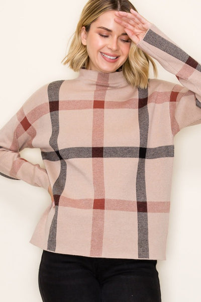 the Olivia Plaid Sweater