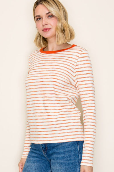 the Hazel Stripe Top